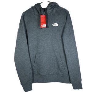 The North Face Men's Small Charcoal Gray DougHub Logo Hooded Pullover NWT